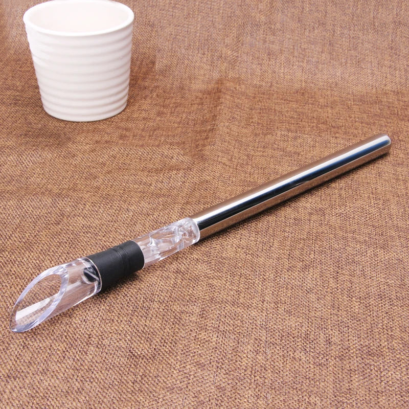 Stainless Steel Wine Chiller Stick with Pourer by HitMyNeed