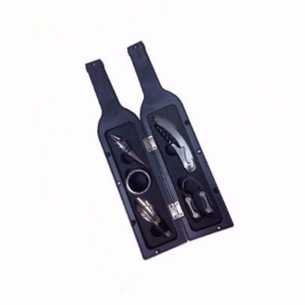 Stainless Steel Wine Opener Gift Kit in Bottle Case by HitMyNeed