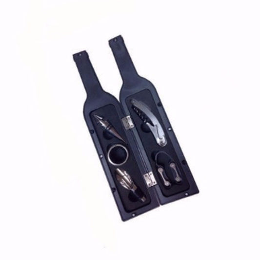 Stainless Steel Wine Opener Gift Kit in Bottle Case by HitMyNeed