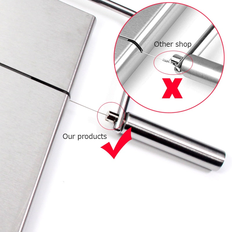 Stainless Steel Wire Cheese Cutter with Spare Wires by HitMyNeed