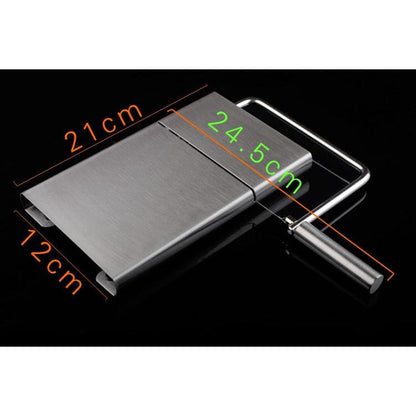 Stainless Steel Wire Cheese Slicer with Non-Slip Base by HitMyNeed