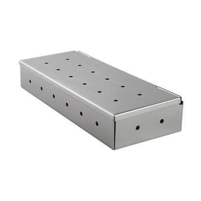 Stainless Steel Wood Chip Smoker Box for Grills & Ovens by HitMyNeed