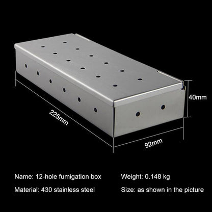 Stainless Steel Wood Chip Smoker Box for Grills & Ovens by HitMyNeed