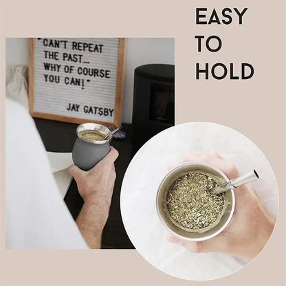 Stainless Steel Yerba Mate Cup Set with Bombilla by HitMyNeed