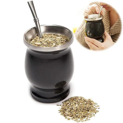 Stainless Steel Yerba Mate Cup Set with Bombilla by HitMyNeed