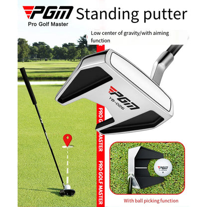 Stand Up Golf Putter with Ball Picker, Low CG, Steel Shaft by HitMyNeed