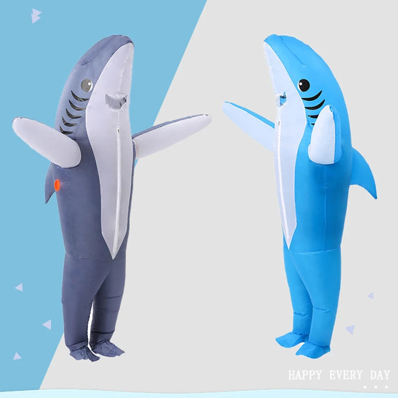 Standing Shark Inflatable Costume for Adults by HitMyNeed
