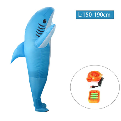 Standing Shark Inflatable Costume for Adults fz1758 by HitMyNeed