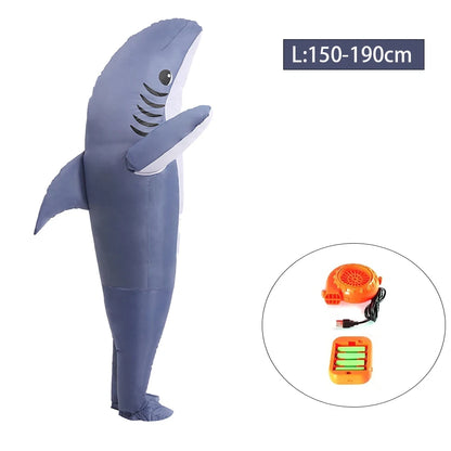 Standing Shark Inflatable Costume for Adults fz1758a by HitMyNeed