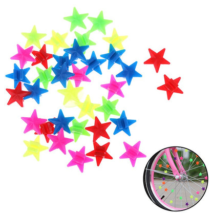 Star Bike Spoke Beads Wheel Decorations (36 Pack) by HitMyNeed