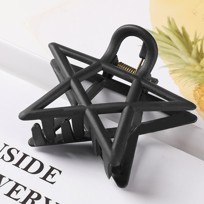 Star Claw Hair Clip for Secure Everyday Styling black by HitMyNeed