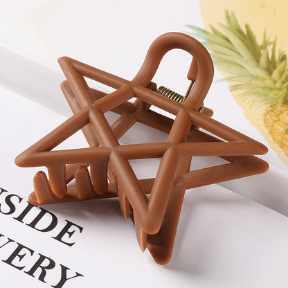 Star Claw Hair Clip for Secure Everyday Styling coffee by HitMyNeed