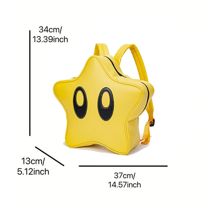 Star Shaped Backpack with Cute Big Eyes Design by HitMyNeed