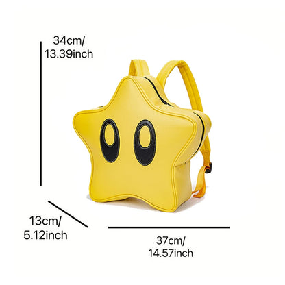 Star Shaped Backpack with Cute Big Eyes Design by HitMyNeed