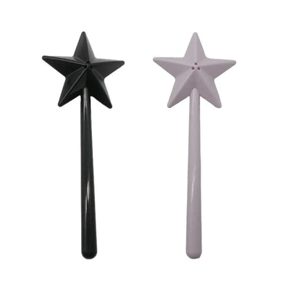 Star Wand Salt and Pepper Shakers 2-Piece Set 3-holes by HitMyNeed