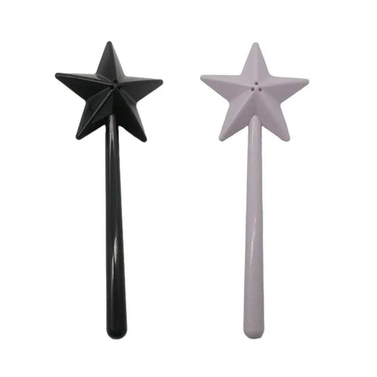 Star Wand Salt and Pepper Shakers 2-Piece Set 3-holes by HitMyNeed