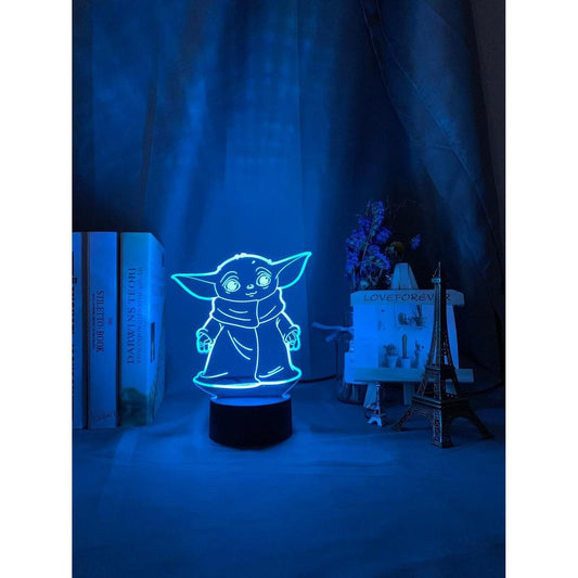 Star Wars 3D Yoda Night Light Lamp with Remote by HitMyNeed