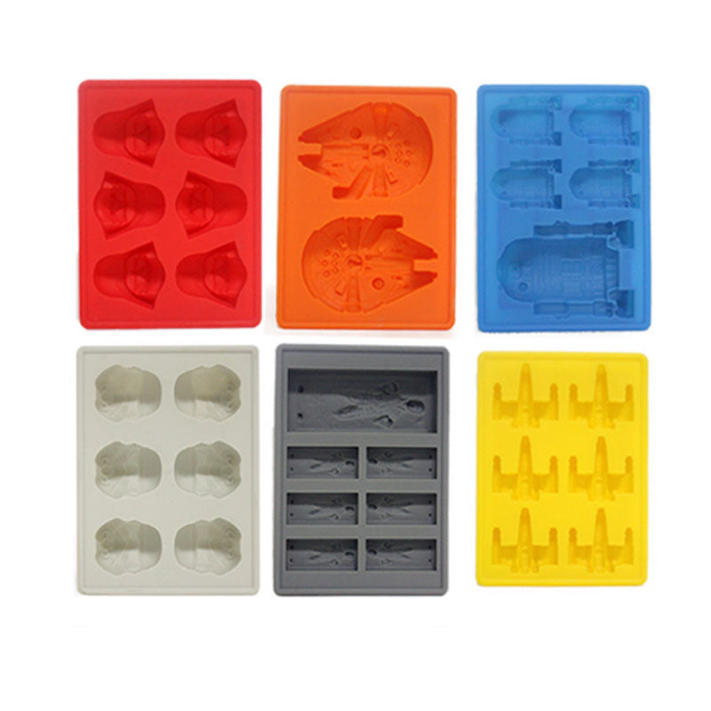 Star Wars Silicone Ice Cube & Candy Molds Set (6pcs) by HitMyNeed