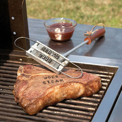 Steak Branding Iron with 55 Interchangeable Letters by HitMyNeed
