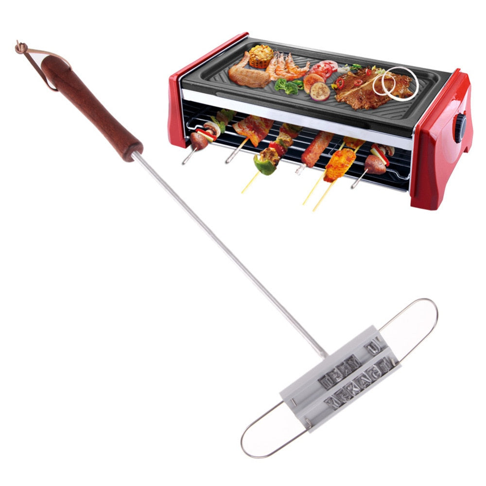 Steak Branding Iron with 55 Interchangeable Letters by HitMyNeed
