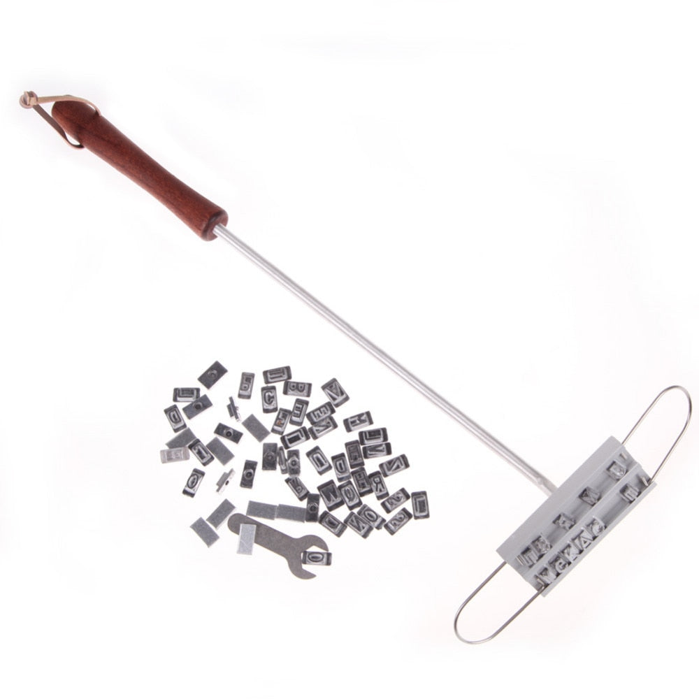 Steak Branding Iron with 55 Interchangeable Letters by HitMyNeed