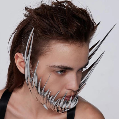 Steampunk Mechanical Metal Masquerade Face Mask by HitMyNeed