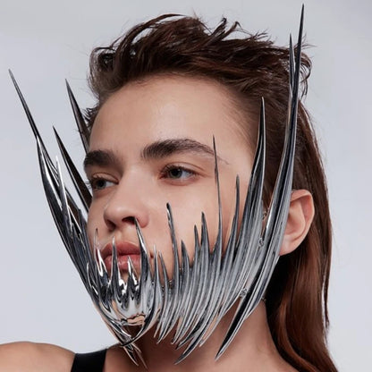 Steampunk Mechanical Metal Masquerade Face Mask by HitMyNeed