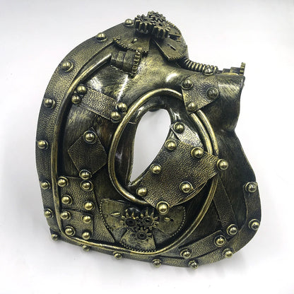 Steampunk Phantom Half Face Masquerade Mask by HitMyNeed