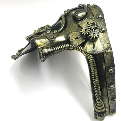 Steampunk Phantom Half Face Masquerade Mask by HitMyNeed