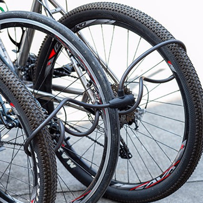 Steel Cable Bicycle Lock with Keys and Mount by HitMyNeed