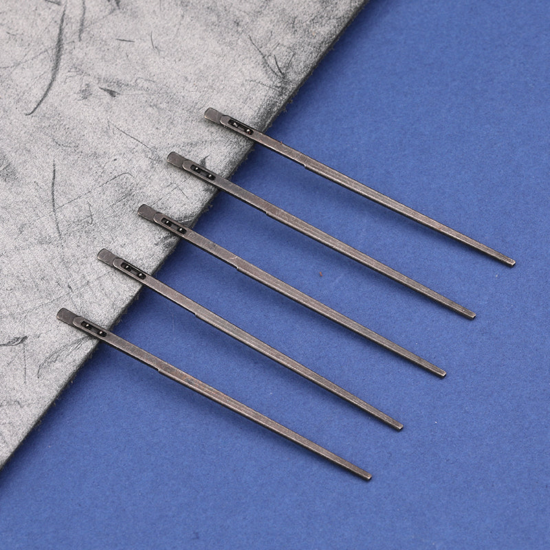 Steel Leather Lacing Needles Set (2pcs, 5.6cm) by HitMyNeed