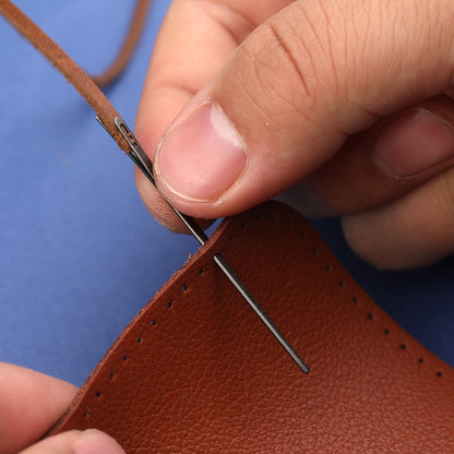 Steel Leather Lacing Needles Set (2pcs, 5.6cm) by HitMyNeed