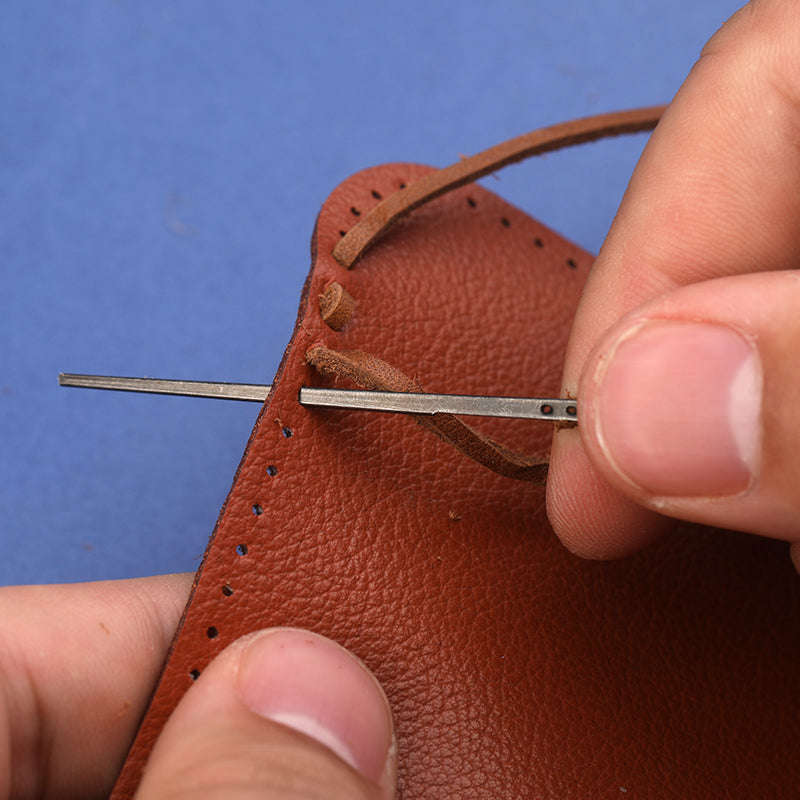 Steel Leather Lacing Needles Set (2pcs, 5.6cm) by HitMyNeed