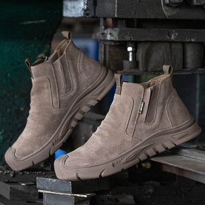 Steel Toe Anti-Puncture Safety Work Boots for Men by HitMyNeed