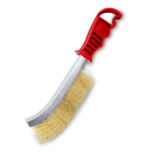 Steel Wire Grill Scrubber Brush with Long Handle by HitMyNeed