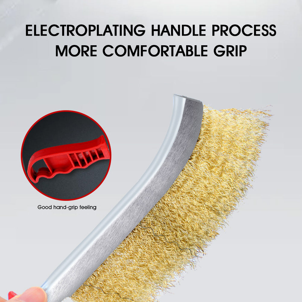 Steel Wire Grill Scrubber Brush with Long Handle by HitMyNeed