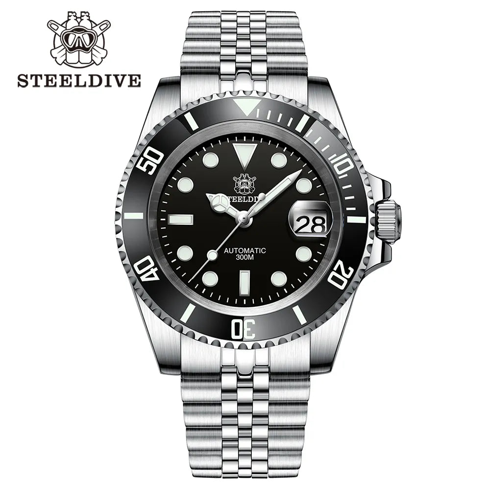 Steeldive 41mm NH35 Automatic Dive Watch 300M 53hh-jbl by HitMyNeed