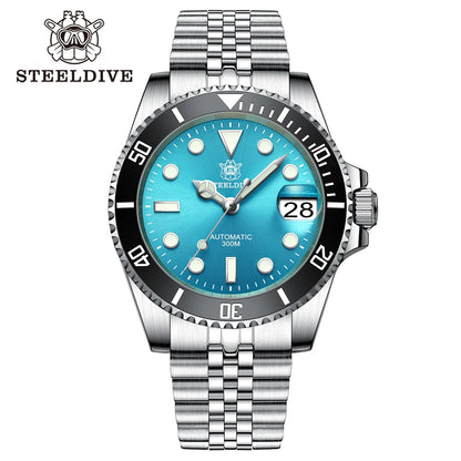 Steeldive 41mm NH35 Automatic Dive Watch 300M 53ql-jbl by HitMyNeed