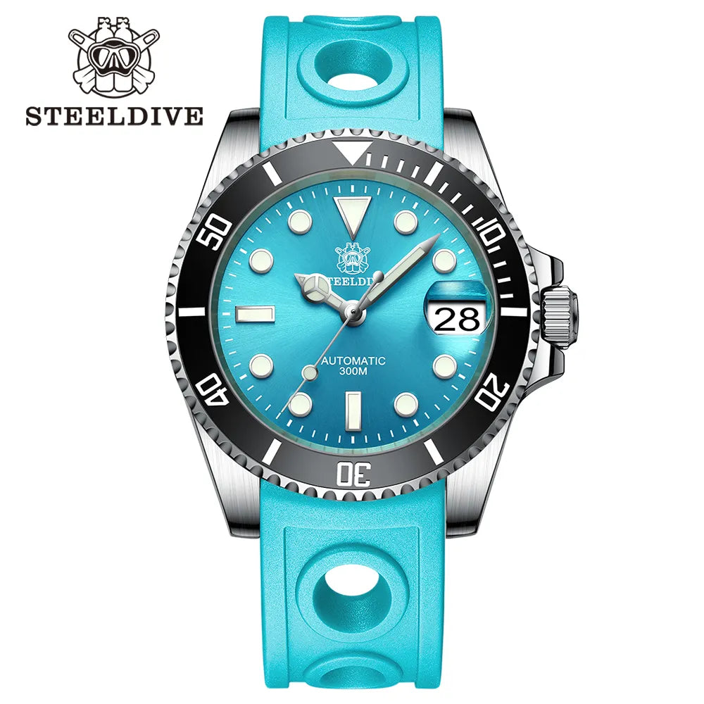 Steeldive 41mm NH35 Automatic Dive Watch 300M 53ql-qlr by HitMyNeed