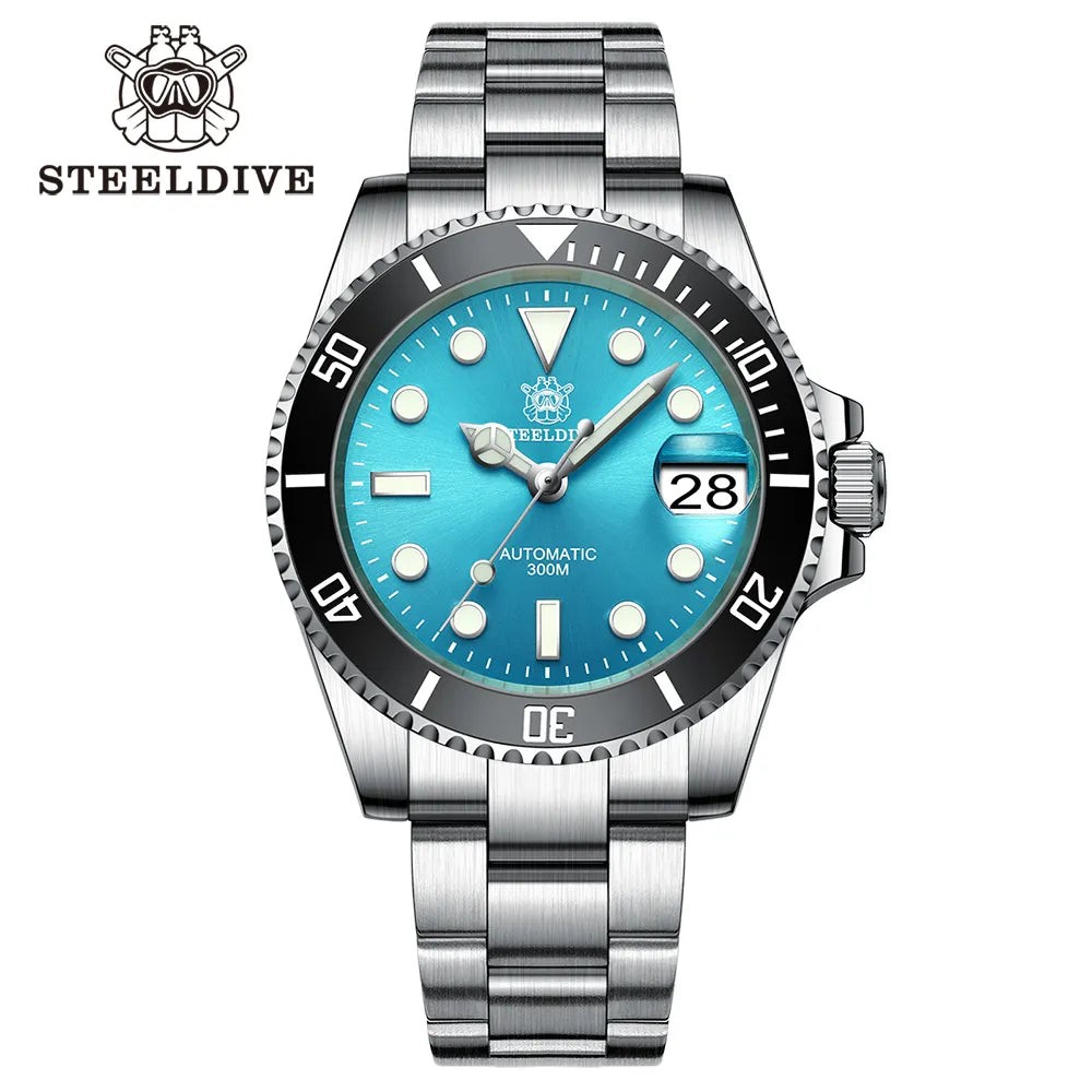 Steeldive 41mm NH35 Automatic Dive Watch 300M 53ql-ss by HitMyNeed