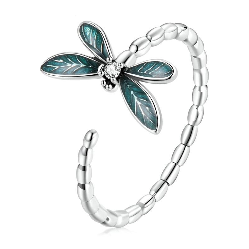 Sterling Silver Adjustable Dragonfly Ring by HitMyNeed