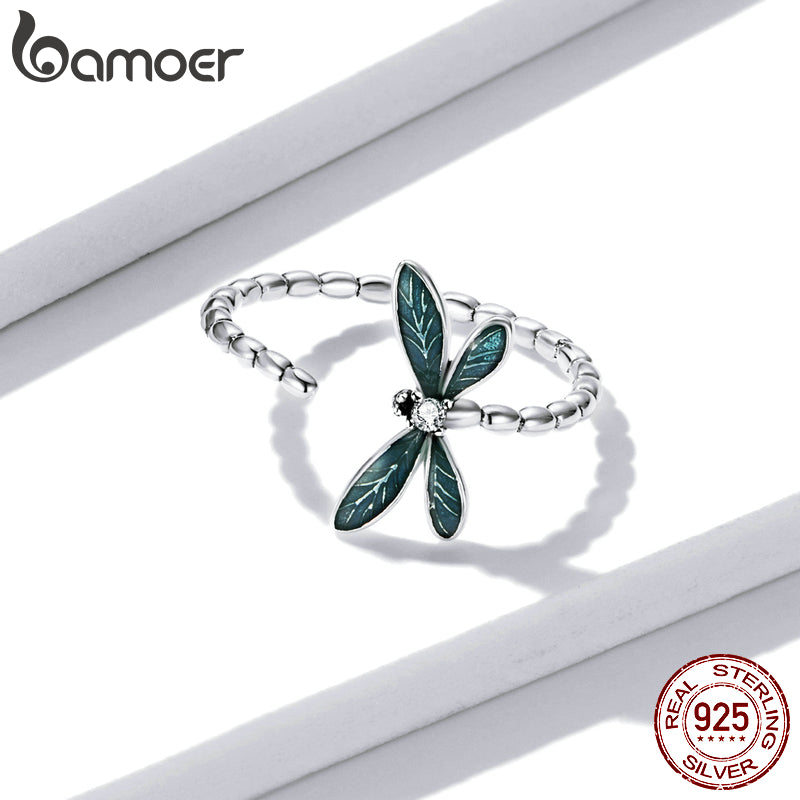 Sterling Silver Adjustable Dragonfly Ring by HitMyNeed