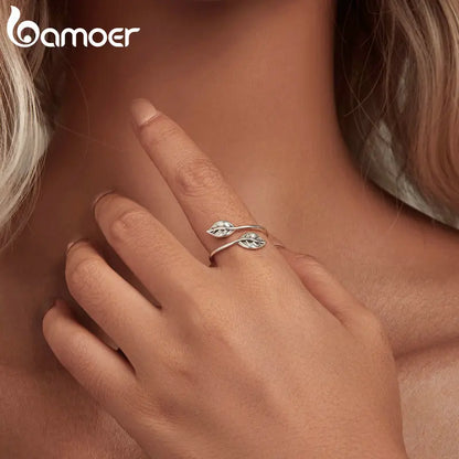 Sterling Silver Adjustable Leaf Ring by HitMyNeed
