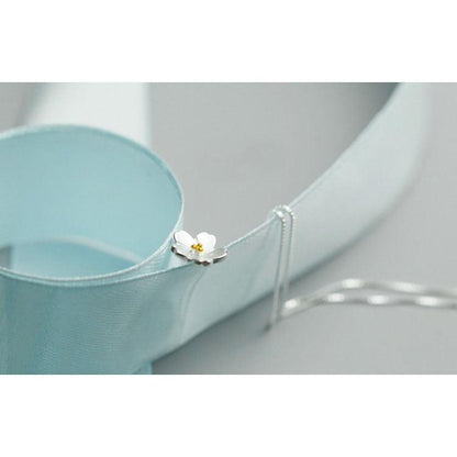 Sterling Silver Cherry Blossom Pendant Necklace by HitMyNeed