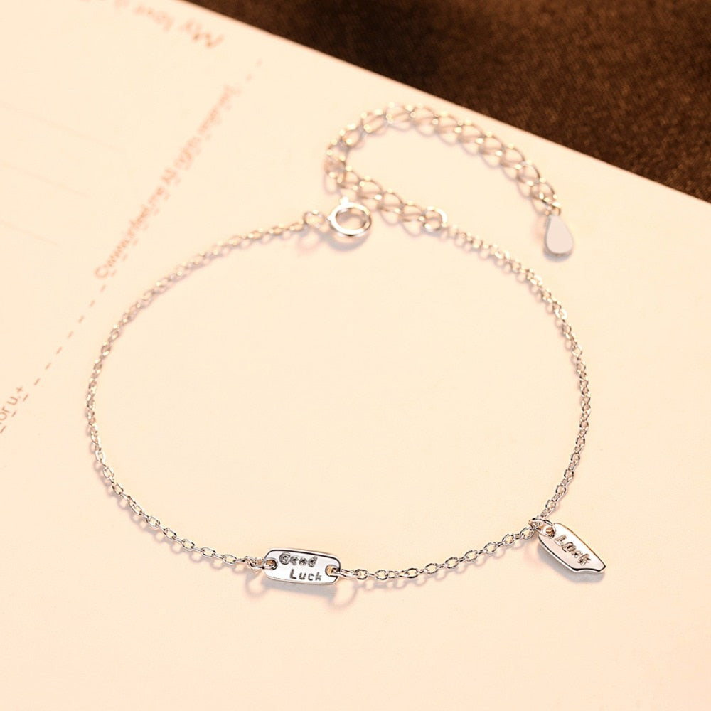 Sterling Silver Good Luck Bracelet for Women by HitMyNeed