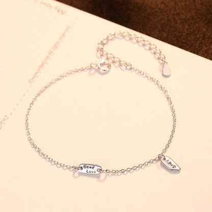 Sterling Silver Good Luck Bracelet for Women by HitMyNeed