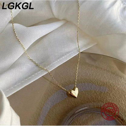 Sterling Silver Tiny Heart Necklace by HitMyNeed