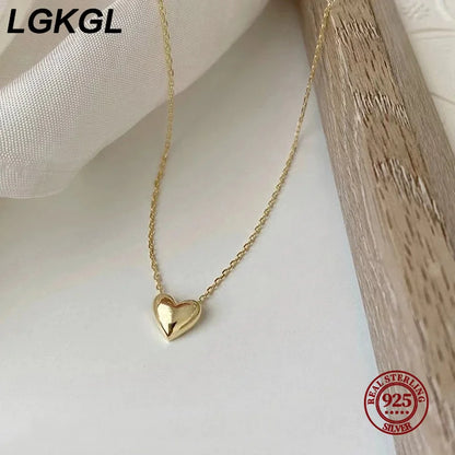 Sterling Silver Tiny Heart Necklace by HitMyNeed