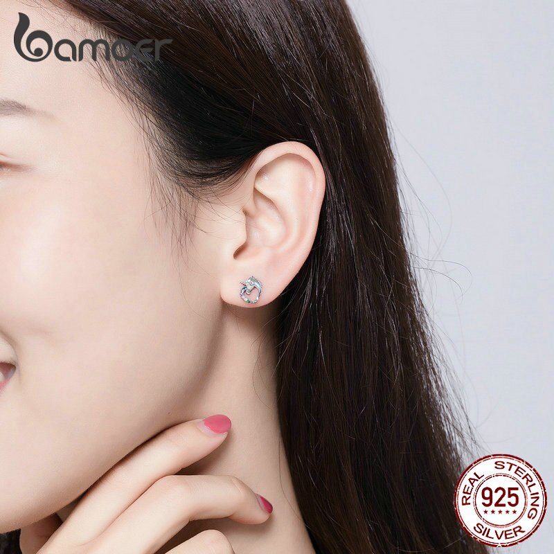 Sterling Silver Unicorn Stud Earrings for Girls by HitMyNeed