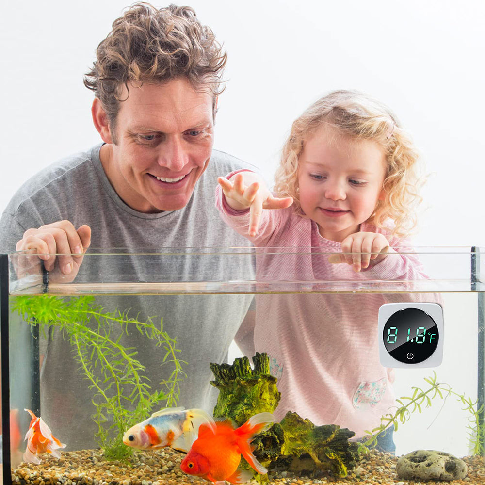 Stick-On Digital Aquarium Thermometer (°C & °F) by HitMyNeed